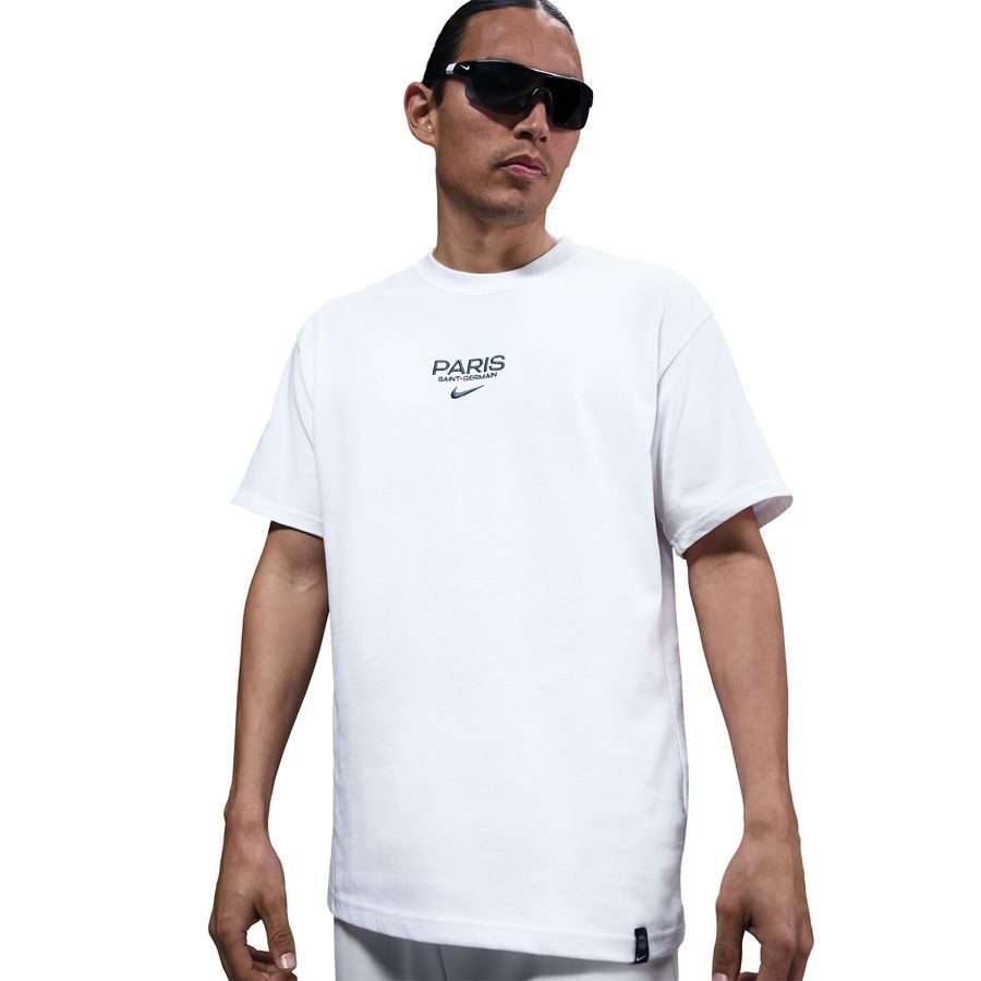 Paris Saint Germain T-Shirt Premium - White - Men's-SoccerKits Hub | Buy Soccer Jerseys Online